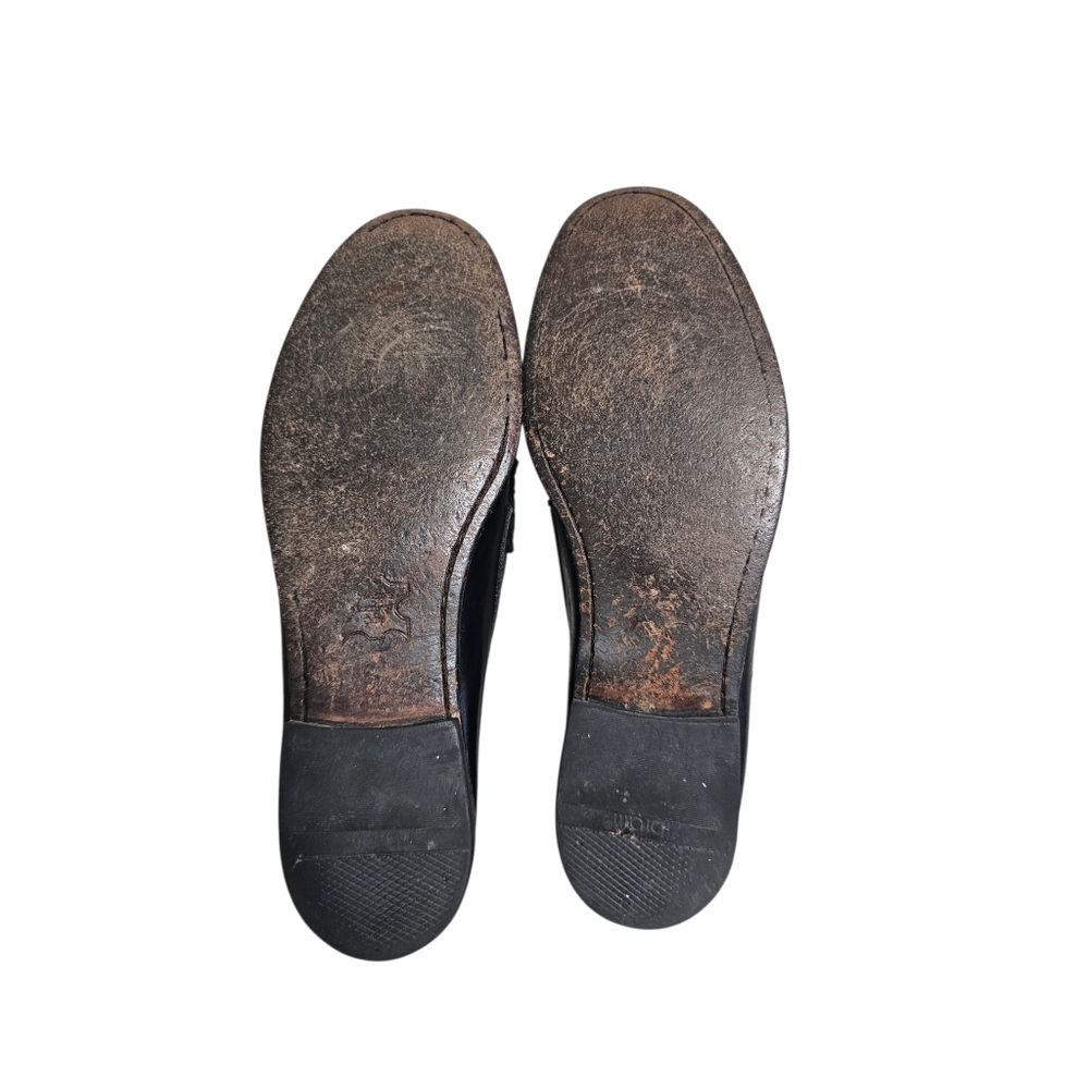 Wall Streeter Vintage Deadstock Black Leather Penny Loafers Mens 10.5 D - Picture 3 of 10